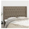 Image de Hoofdbord met randen 147x16x118/128 cm stof taupe3119918