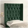 Image de Hoofdbord met randen 83x16x118/128 cm fluweel groen3119949