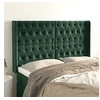 Image de Hoofdbord met randen 147x16x118/128 cm fluweel donkergroen3119967