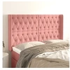 Image de Hoofdbord met randen 147x16x118/128 cm fluweel roze3119969