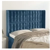 Image de Hoofdbord met randen 147x16x118/128 cm fluweel donkerblauw3120066