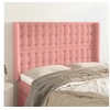 Image de Hoofdbord met randen 147x16x118/128 cm fluweel roze3120067