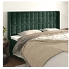 Image de Hoofdbord met randen 163x16x118/128 cm fluweel donkergroen3120071