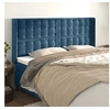 Image de Hoofdbord met randen 163x16x118/128 cm fluweel donkerblauw3120072