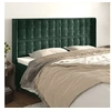 Image de Hoofdbord met randen 203x16x118/128 cm fluweel donkergroen3120083