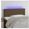 Image de Hoofdbord LED 80x5x78/88 cm stof donkerbruin3121309