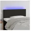 Image de Hoofdbord LED 90x5x78/88 cm stof zwart3121316