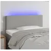 Image de Hoofdbord LED 100x5x78/88 cm stof lichtgrijs3121322