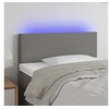 Image de Hoofdbord LED 100x5x78/88 cm stof donkergrijs3121323