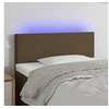 Image de Hoofdbord LED 100x5x78/88 cm stof donkerbruin3121325