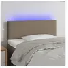 Image de Hoofdbord LED 100x5x78/88 cm stof taupe3121326