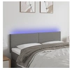 Image de Hoofdbord LED 144x5x78/88 cm stof donkergrijs3121331