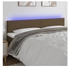 Image de Hoofdbord LED 160x5x78/88 cm stof donkerbruin3121341