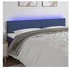 Image de Hoofdbord LED 160x5x78/88 cm stof blauw3121344