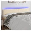 Image de Hoofdbord LED 200x5x78/88 cm stof cràmekleurig3121359