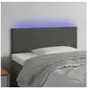 Image de Hoofdbord LED 80x5x78/88 cm fluweel donkergrijs3121363