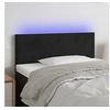 Image de Hoofdbord LED 80x5x78/88 cm fluweel zwart3121364