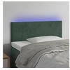 Image de Hoofdbord LED 80x5x78/88 cm fluweel donkergroen3121365