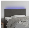 Image de Hoofdbord LED 100x5x78/88 cm fluweel donkergrijs3121375