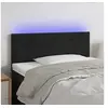 Image de Hoofdbord LED 100x5x78/88 cm fluweel zwart3121376