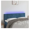 Image de Hoofdbord LED 144x5x78/88 cm fluweel donkerblauw3121384