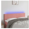 Image de Hoofdbord LED 144x5x78/88 cm fluweel roze3121385