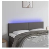 Image de Hoofdbord LED 144x5x78/88 cm kunstleer grijs3121426