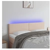 Image de Hoofdbord LED 144x5x78/88 cm kunstleer cappuccinokleurig3121427