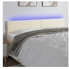 Image de Tête de lit à LED Crème 160x5x78/88 cm Similicuir