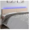 Image de Hoofdbord LED 180x5x78/88 cm kunstleer cappuccinokleurig3121439