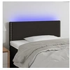 Image de Hoofdbord LED 80x5x78/88 cm stof zwart3121448