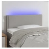 Image de Hoofdbord LED 100x5x78/88 cm stof lichtgrijs3121462