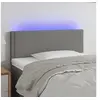 Image de Hoofdbord LED 100x5x78/88 cm stof donkergrijs3121463