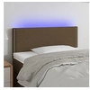 Image de Hoofdbord LED 100x5x78/88 cm stof donkerbruin3121465