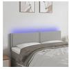 Image de Hoofdbord LED 144x5x78/88 cm stof lichtgrijs3121470