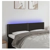 Image de Hoofdbord LED 144x5x78/88 cm stof zwart3121472
