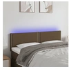 Image de Hoofdbord LED 144x5x78/88 cm stof donkerbruin3121473