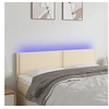 Image de Hoofdbord LED 144x5x78/88 cm stof cràmekleurig3121475