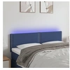 Image de Hoofdbord LED 144x5x78/88 cm stof blauw3121476