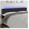 Image de Hoofdbord LED 180x5x78/88 cm stof zwart3121488