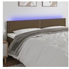 Image de Hoofdbord LED 200x5x78/88 cm stof donkerbruin3121497