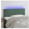 Image de Hoofdbord LED 80x5x78/88 cm fluweel donkergroen3121505