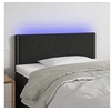 Image de Hoofdbord LED 90x5x78/88 cm fluweel zwart3121510