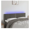 Image de Hoofdbord LED 144x5x78/88 cm fluweel donkergrijs3121521