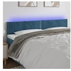 Image de Hoofdbord LED 160x5x78/88 cm fluweel donkerblauw3121530