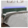 Image de Hoofdbord LED 180x5x78/88 cm fluweel donkergroen3121535