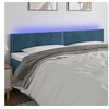 Image de Hoofdbord LED 180x5x78/88 cm fluweel donkerblauw3121536