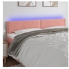 Image de Hoofdbord LED 200x5x78/88 cm fluweel roze3121543
