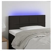 Image de Hoofdbord LED 90x5x78/88 cm stof zwart3121596
