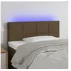Image de Hoofdbord LED 100x5x78/88 cm stof donkerbruin3121605